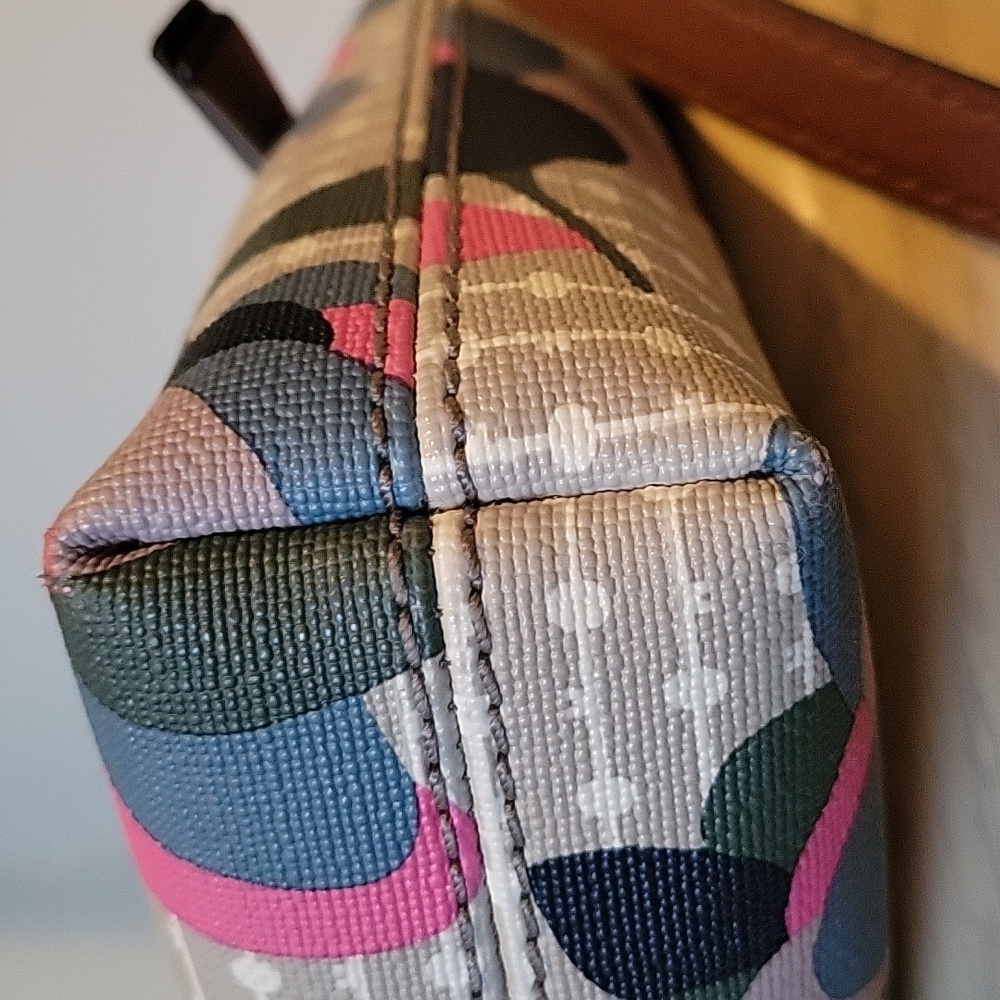 Fossil Floral Pink Blue & Gray Crossbody Bag - Picture 10 of 10
